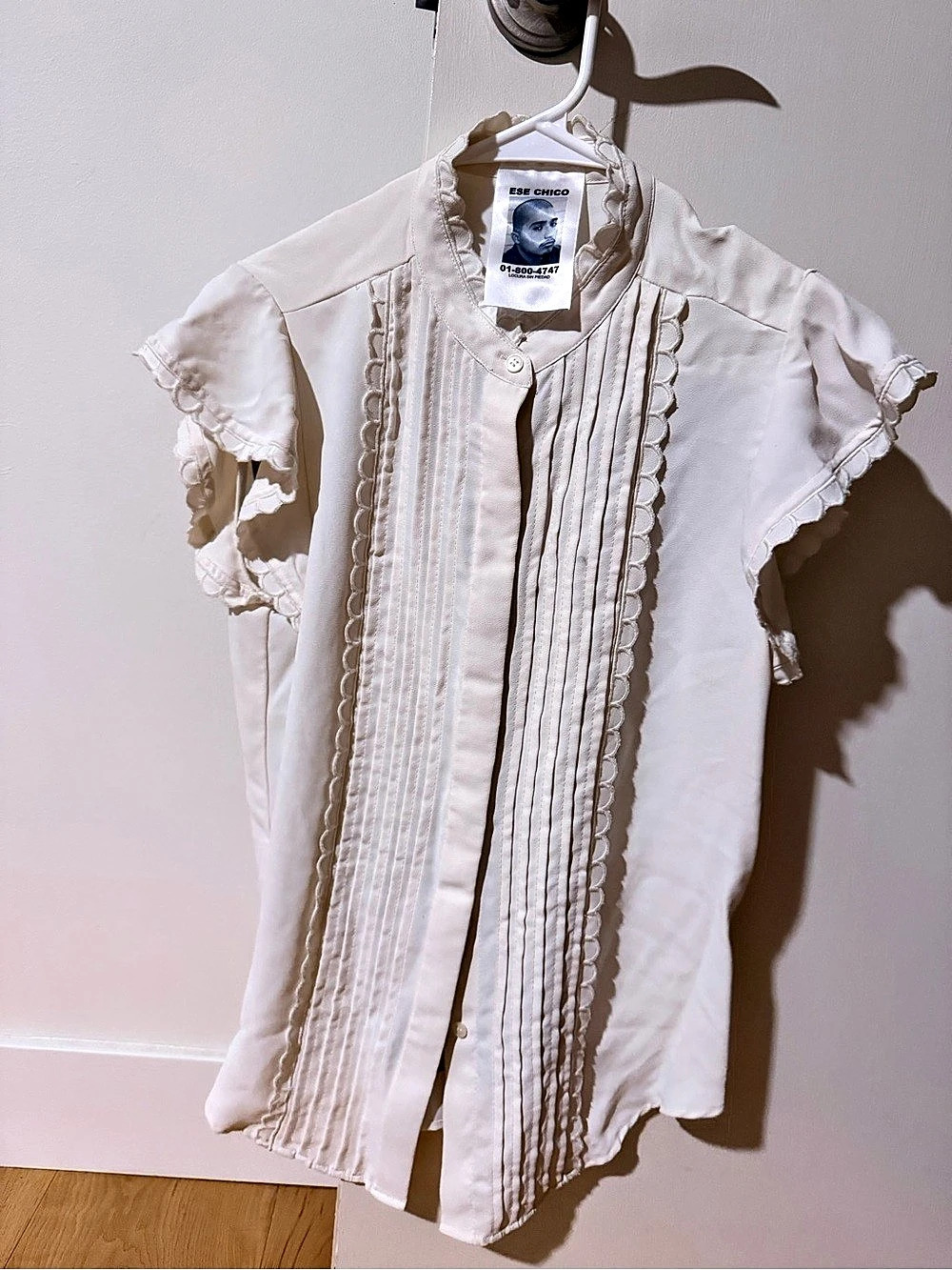 ORIGINAL ESE CHICO Graphic Print White & Black Size Small excellent one of a kin
